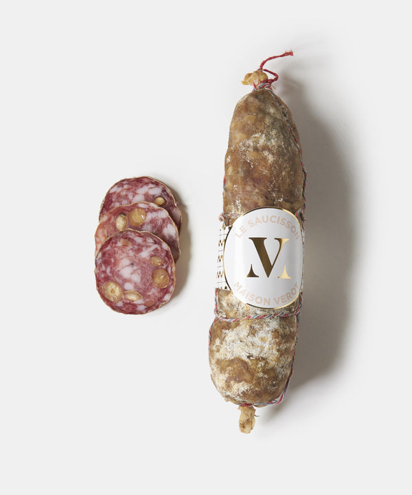 Saucisson Chabaud aux noisettes - Maison Verot, charcuterie, livraison
